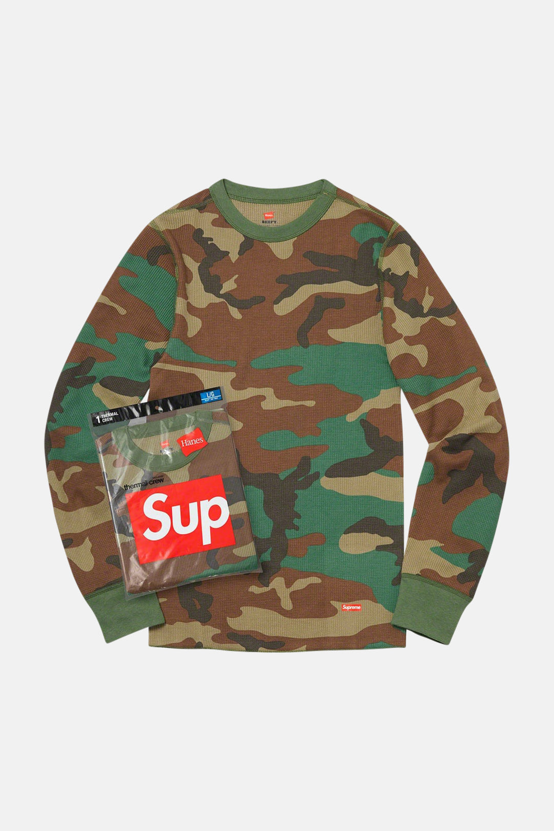 Supreme/Hanes Thermal Crew Camo