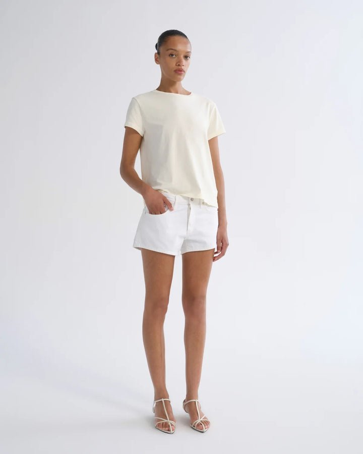 Low Rise Parker Short in Marshmallow