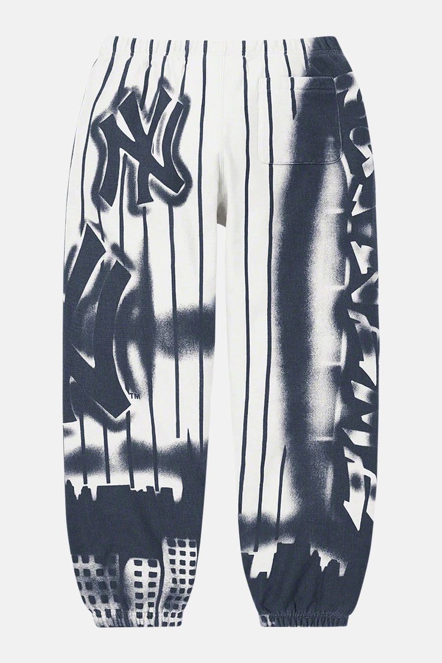 Supreme x New York Yankees Airbrush Sweatpants White – blueandcream