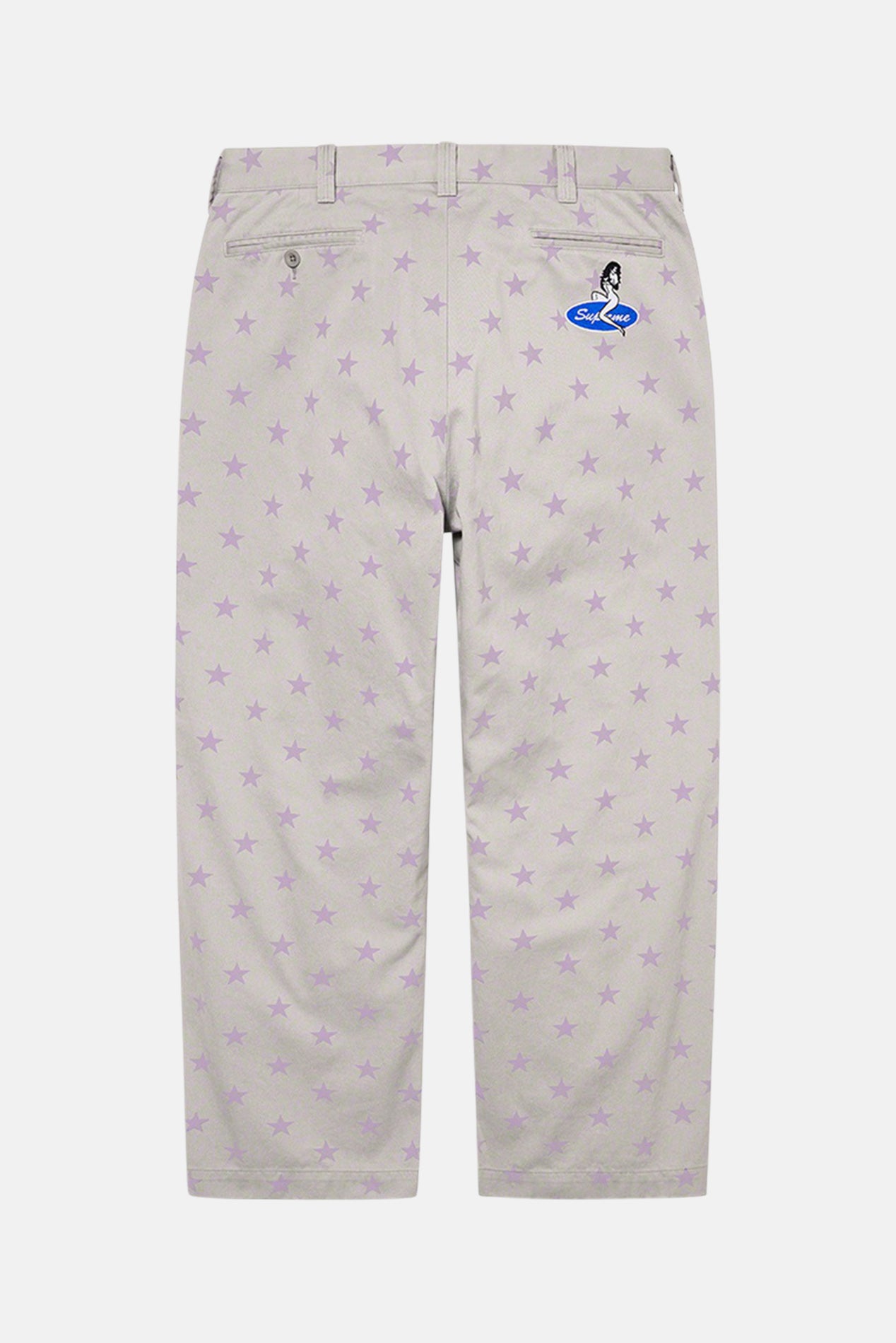 Supreme Chino Pant Grey Stars