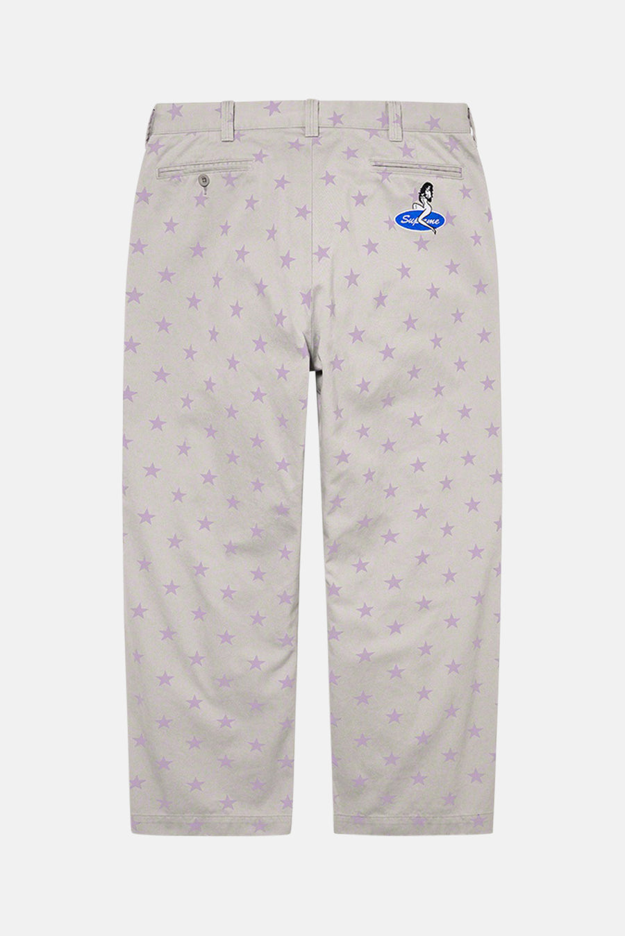 Supreme Chino Pant Grey Stars – blueandcream