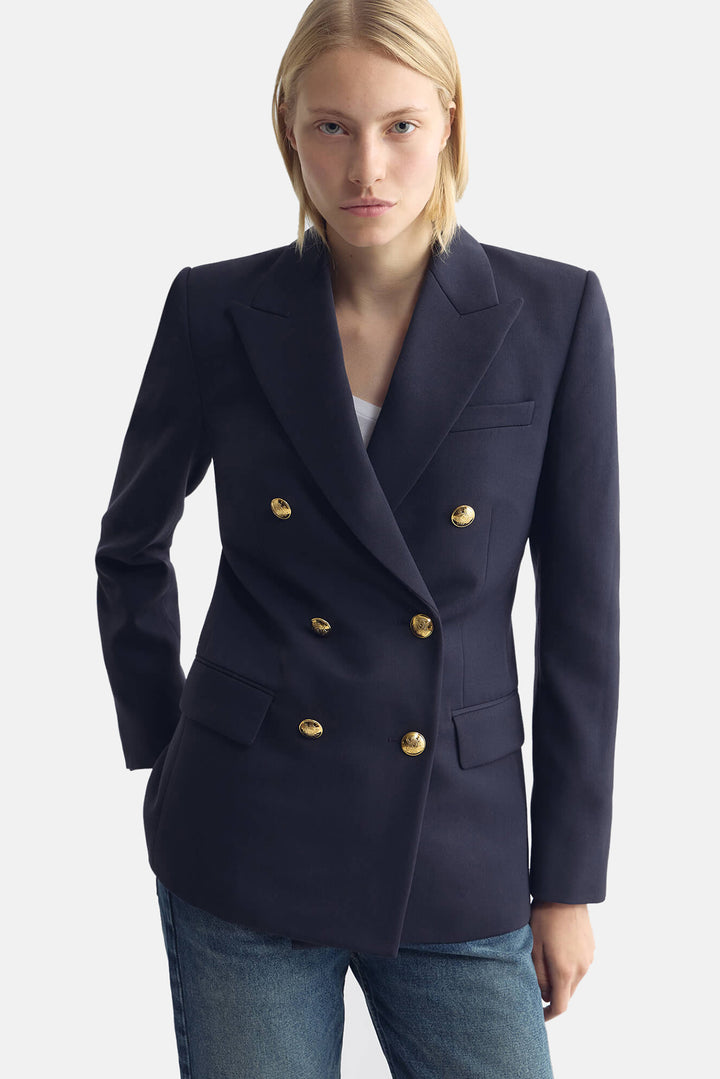 Bruni Double Breasted Jacket Midnight