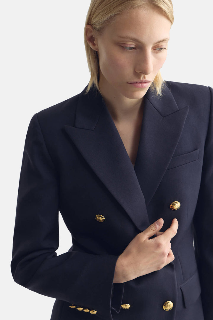 Bruni Double Breasted Jacket Midnight
