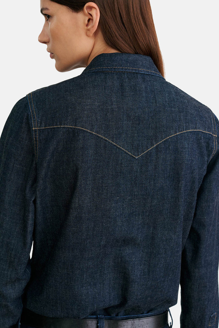 Travis Chambray Shirt Indigo Chambray