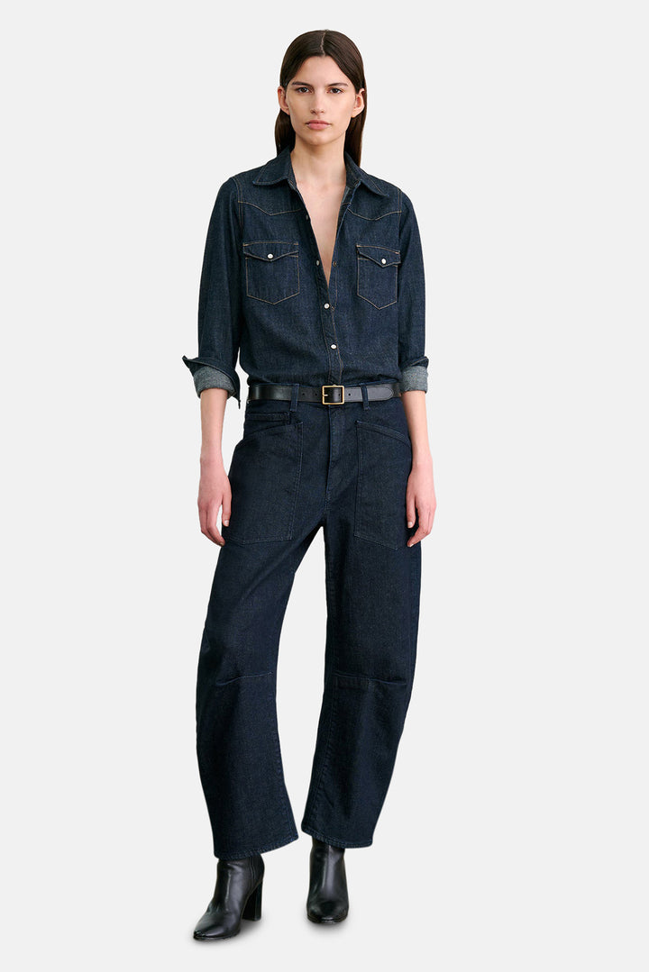 Travis Chambray Shirt Indigo Chambray