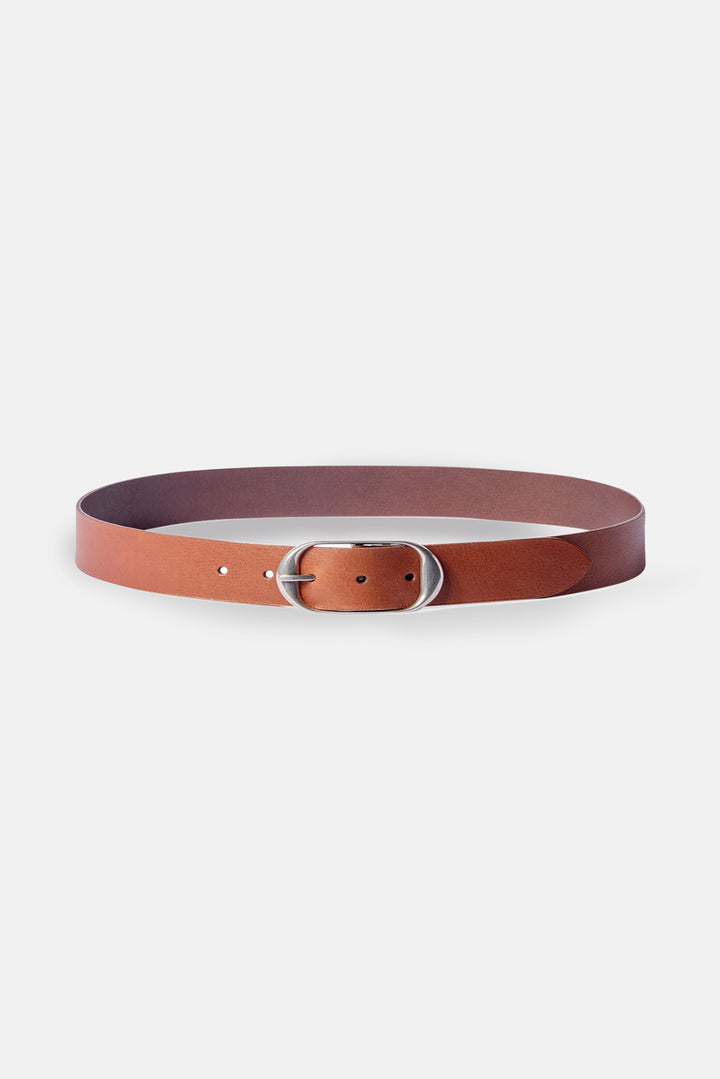 Nili Belt Chestnut w/ Antique Silver Buckle