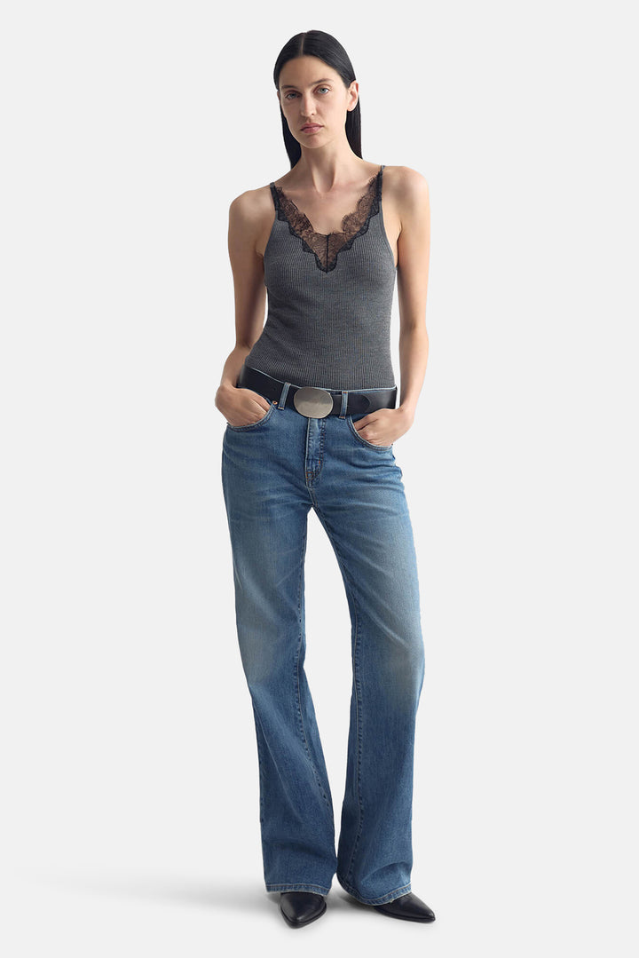 Aronia Sweater Tank Dark Grey Melange
