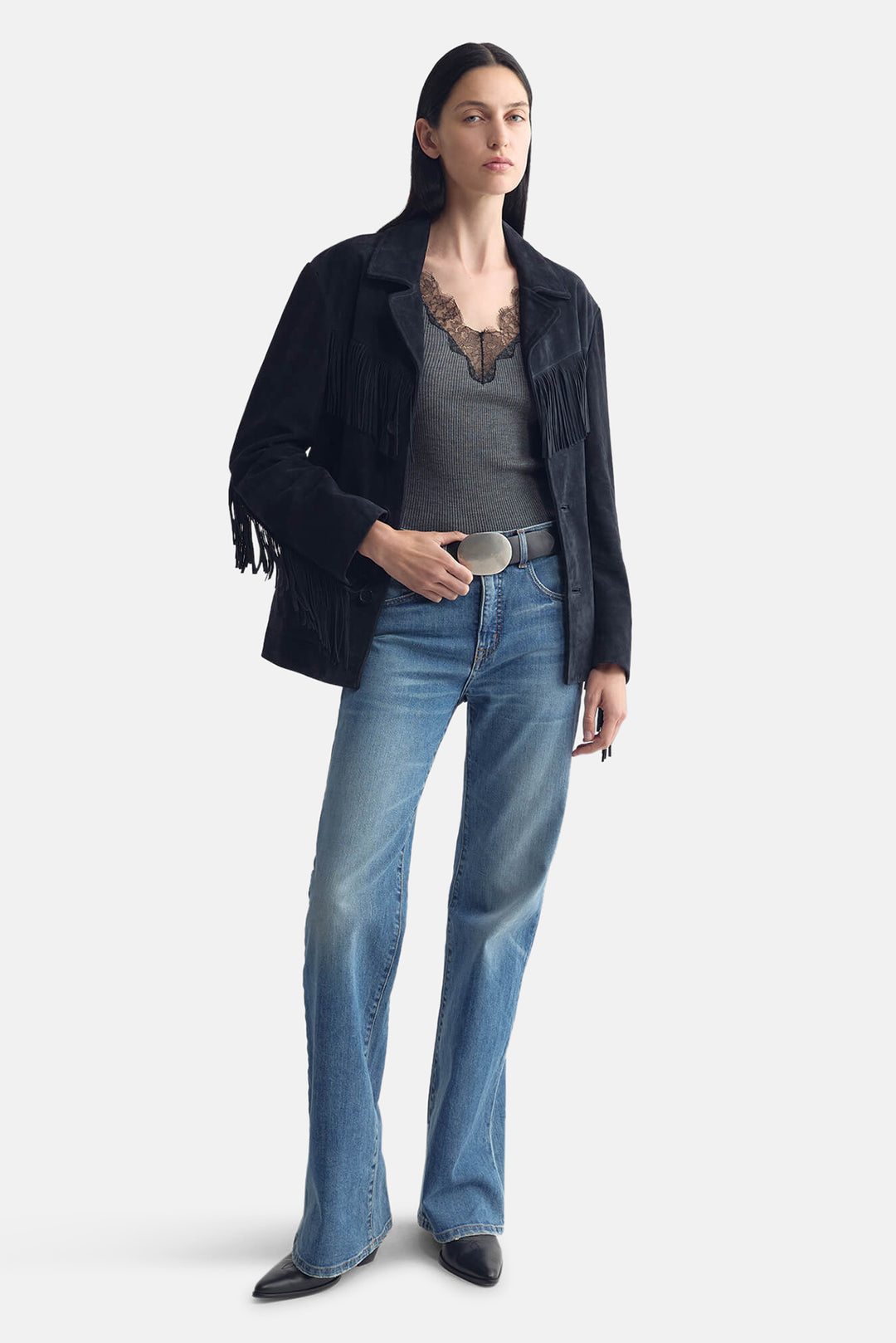 Aronia Sweater Tank Dark Grey Melange