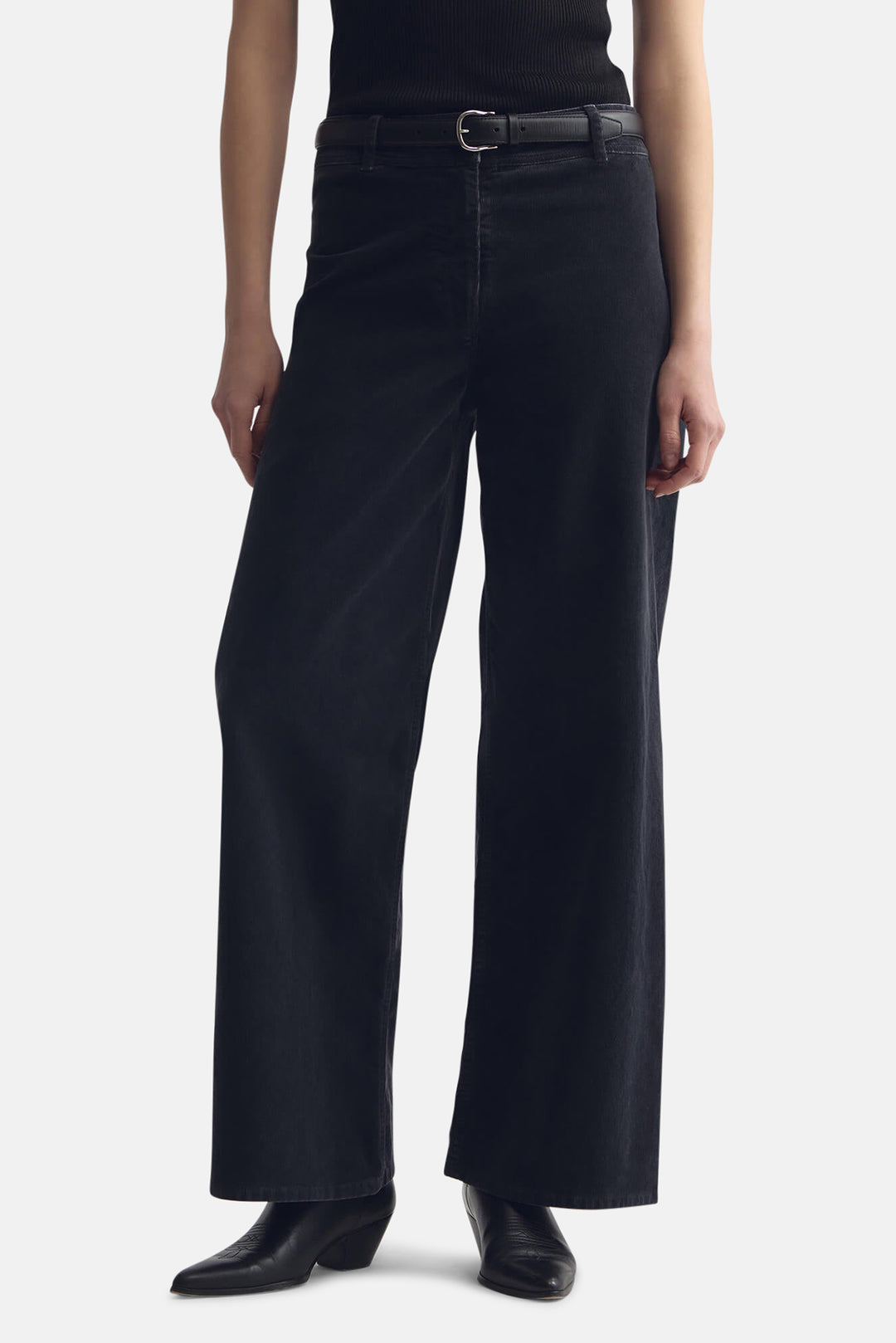 Megan Corduroy Pant Dark Charcoal