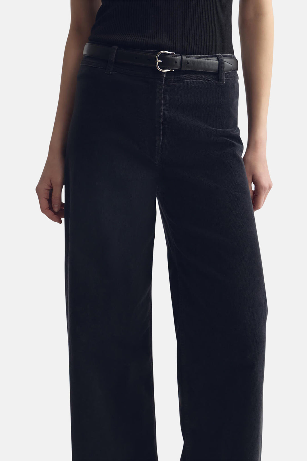 Megan Corduroy Pant Dark Charcoal