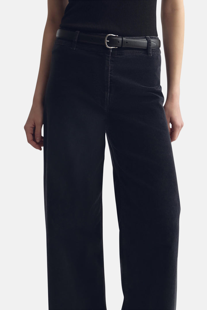 Megan Corduroy Pant Dark Charcoal