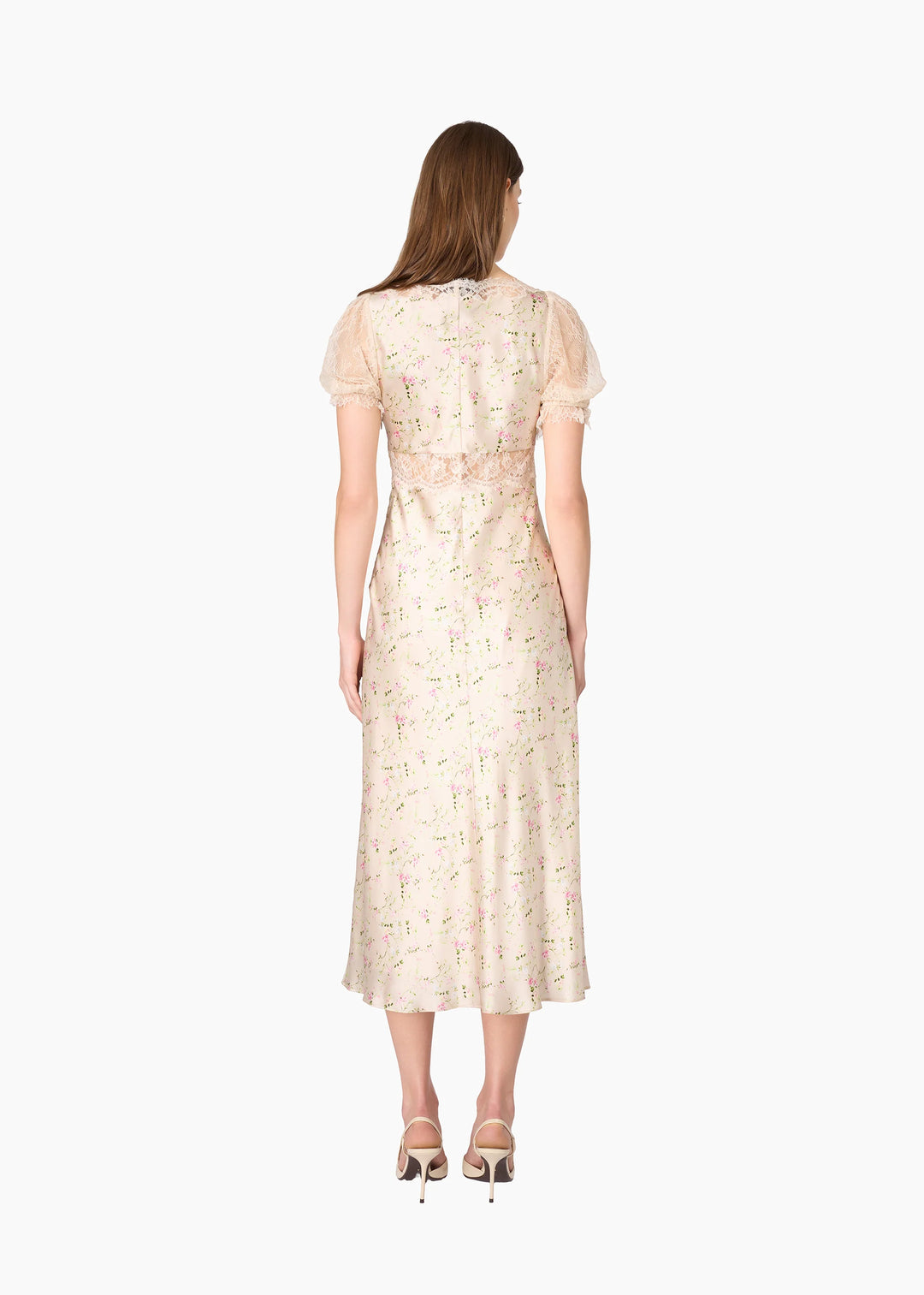 Dinah Silk Midi Dress English Cottage