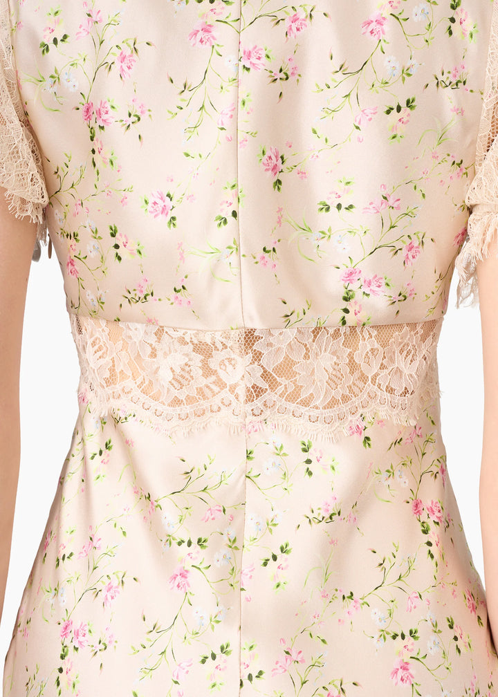 Dinah Silk Midi Dress English Cottage