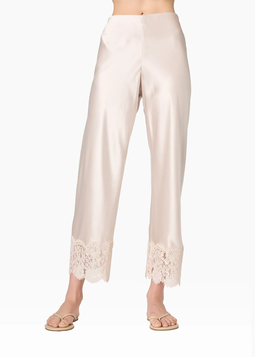 Bristol Mid Rise Lace Pant Oat