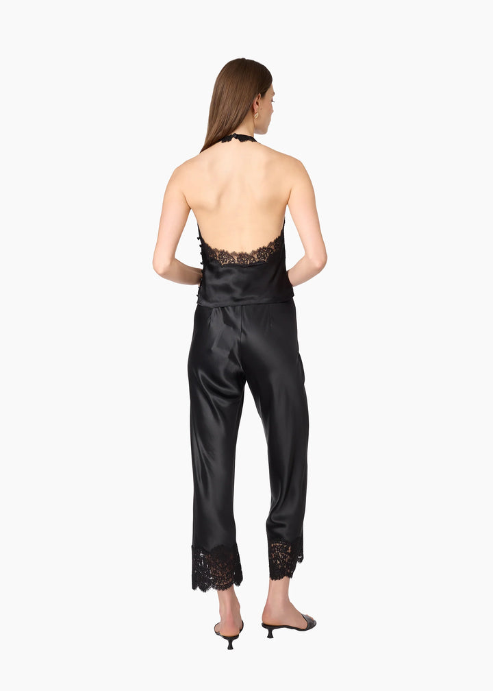 Bristol Mid Rise Lace Pant Black