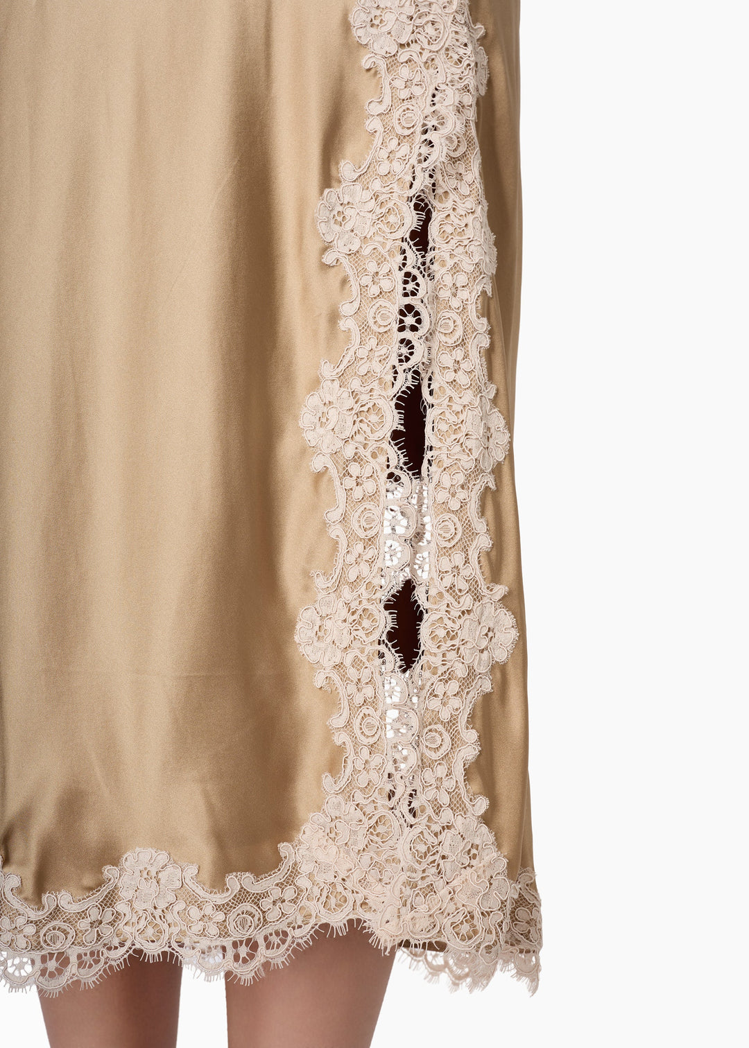 Teagan Silk Midi Skirt Birch