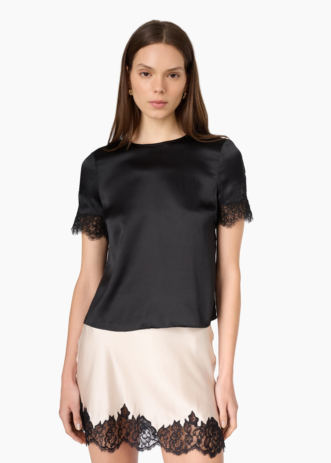 Rogers Silk Mini Skirt Oat