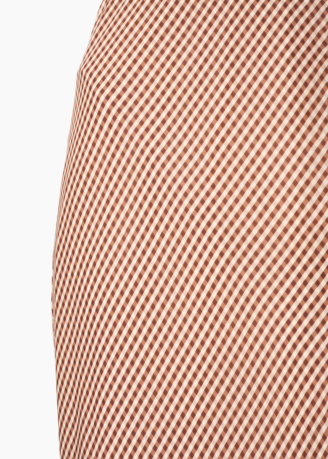 Sharon Midi Skirt Brown Gingham