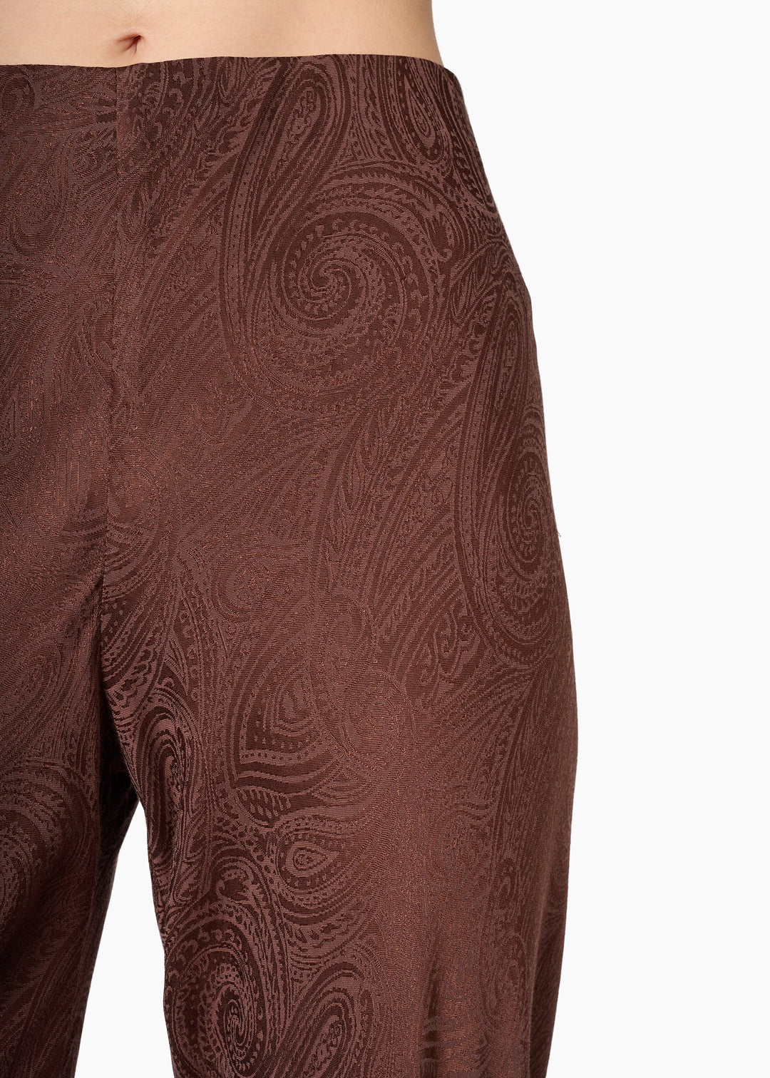 Bristol Mid Rise Jacquard Pant Umber