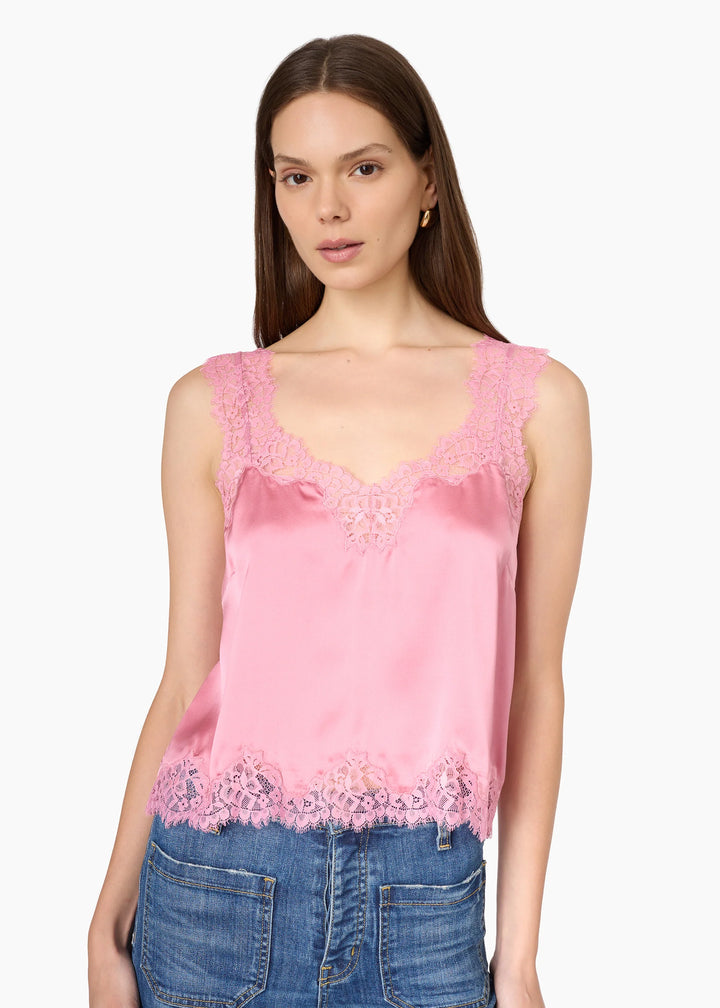 Tony Silk Camisole Pink Ribbon