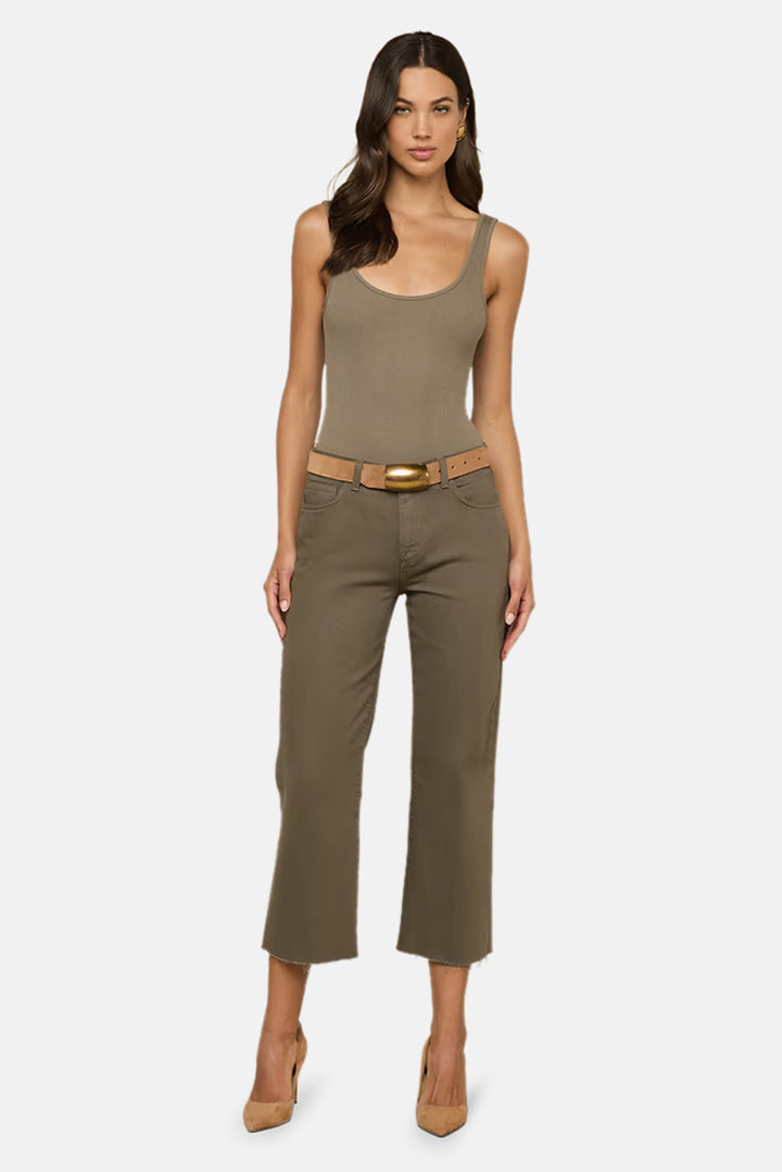 Nica Scoopneck Bodysuit Smokey Olive