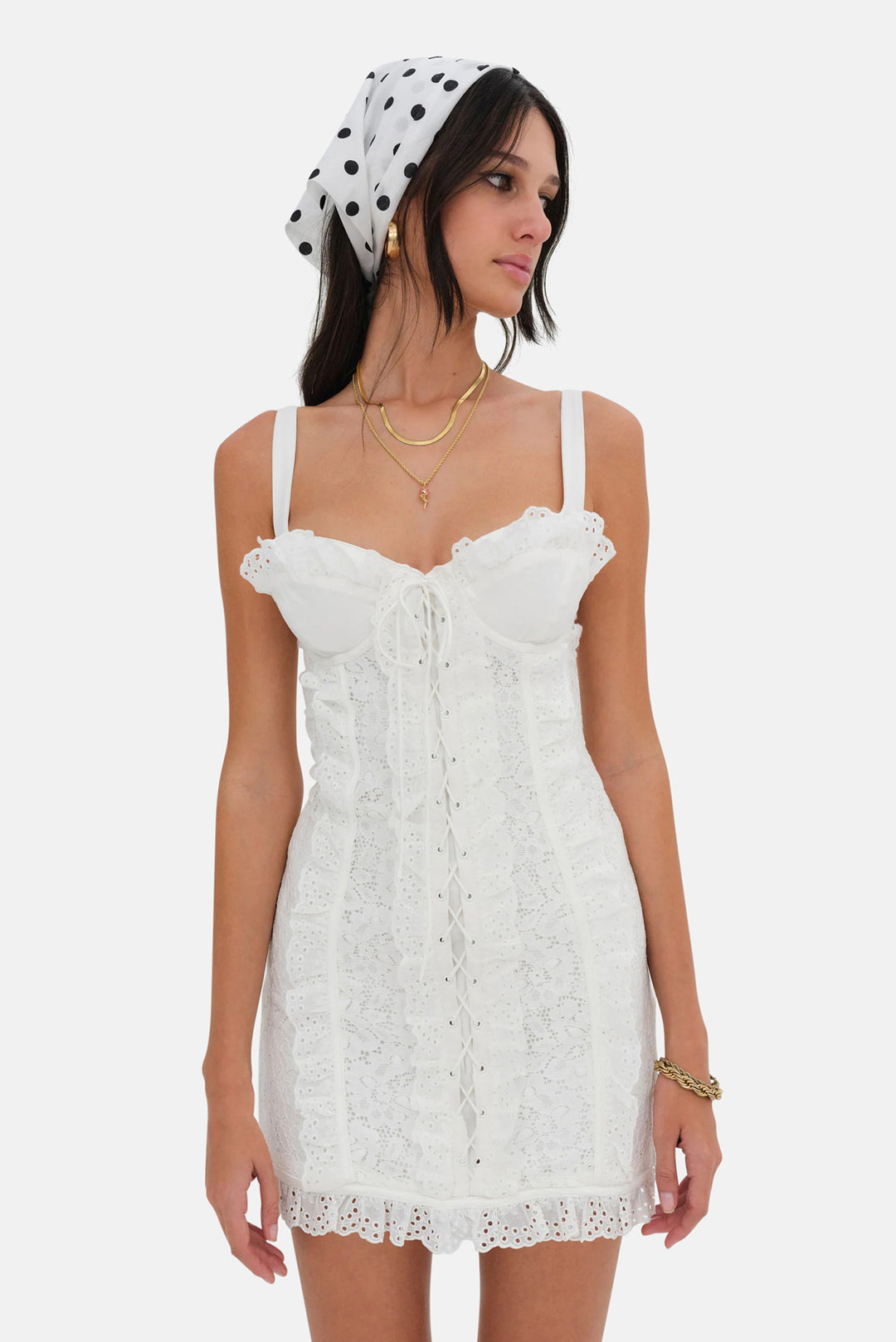 mandy mini dress in white superdown MANDY | REVOLVE