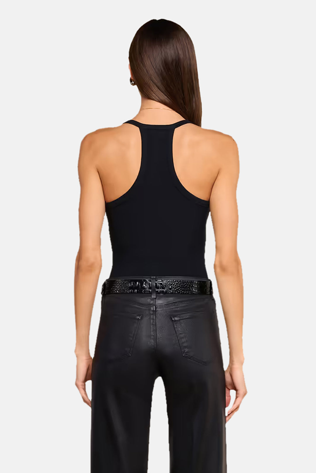 Wrenna Racerback Bodysuit Black