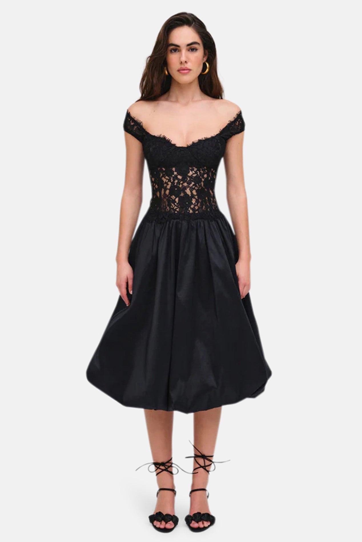 For Love & Lemons Waverly Lace Top Black – blueandcream