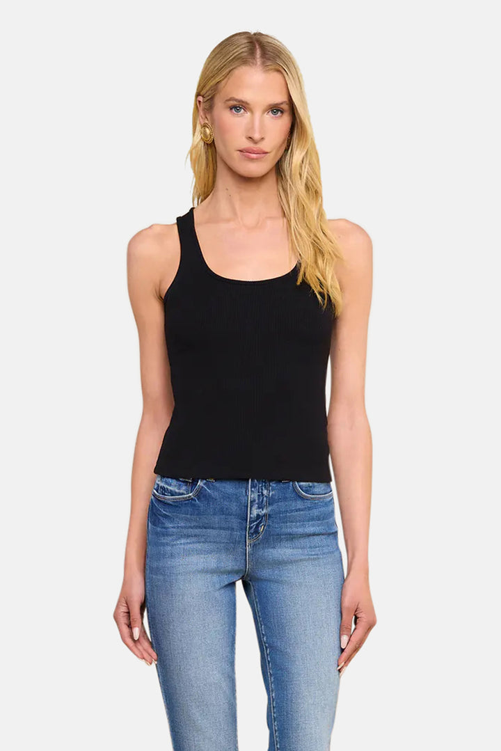 Adira Scoopneck Tank Black