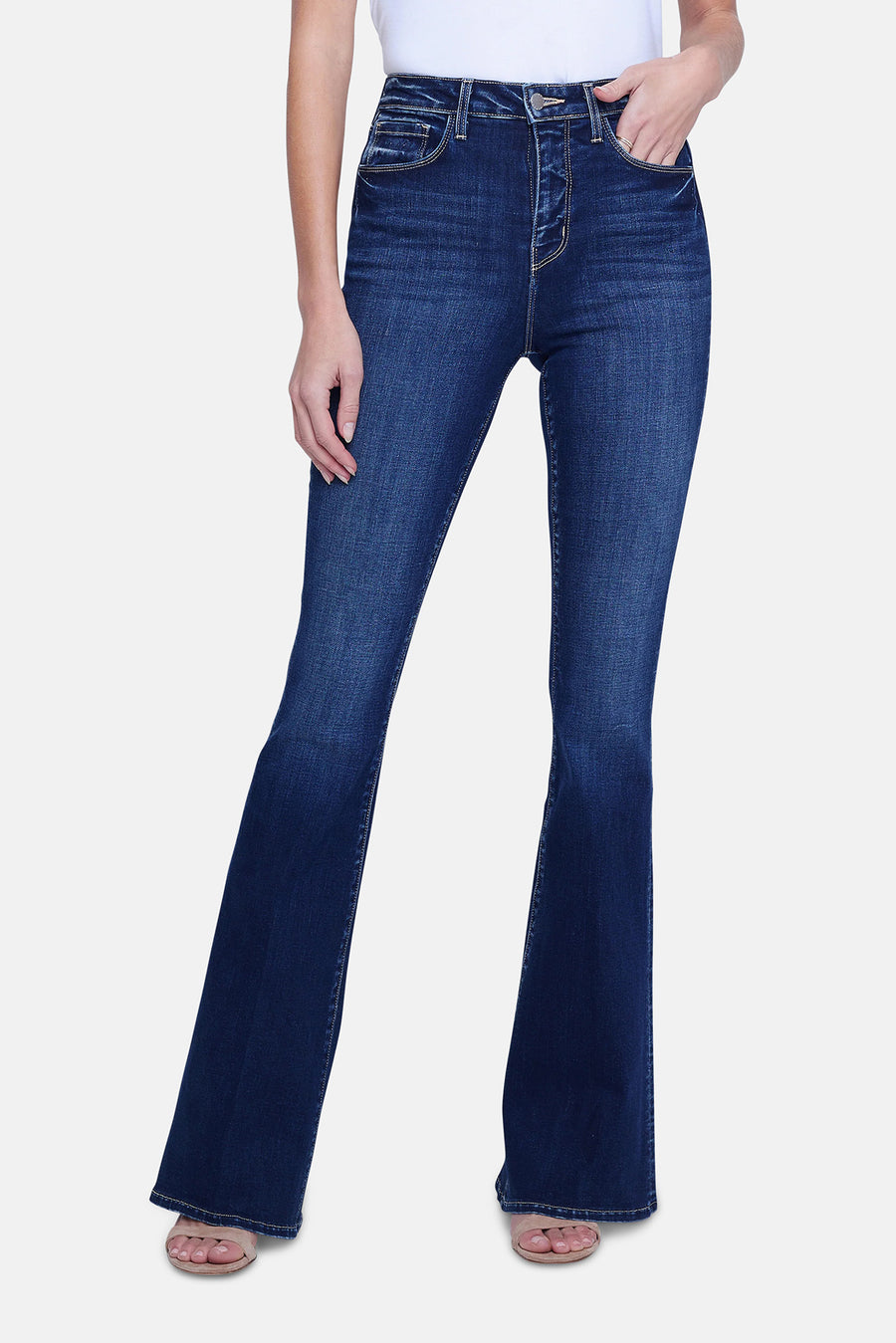 Marty High Rise Flare Jean Columbia
