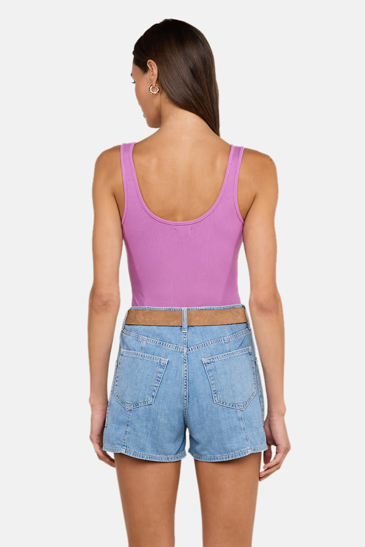 Nica Scoopneck Bodysuit Vivid Violet
