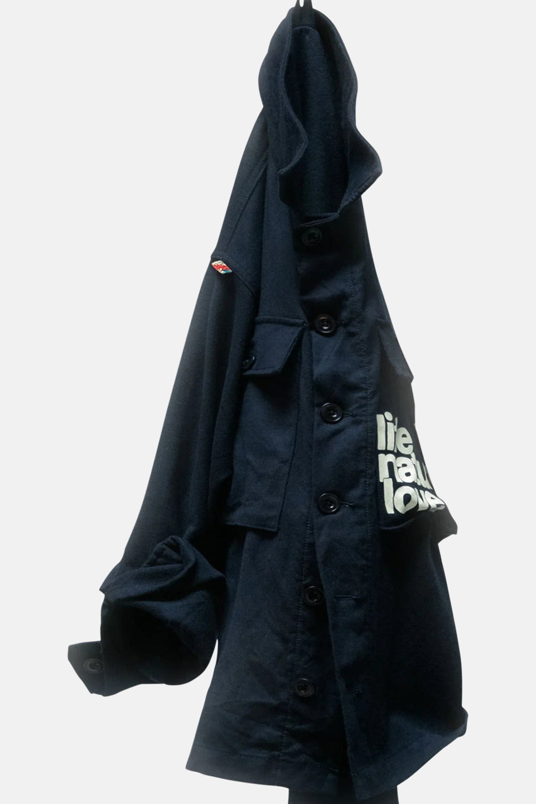 Favolamove Cashmereblend Surplus Biggy Shirt - Sailors Navy