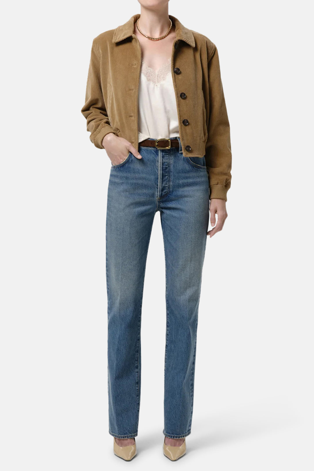 Lola Eve Bomber In Amber