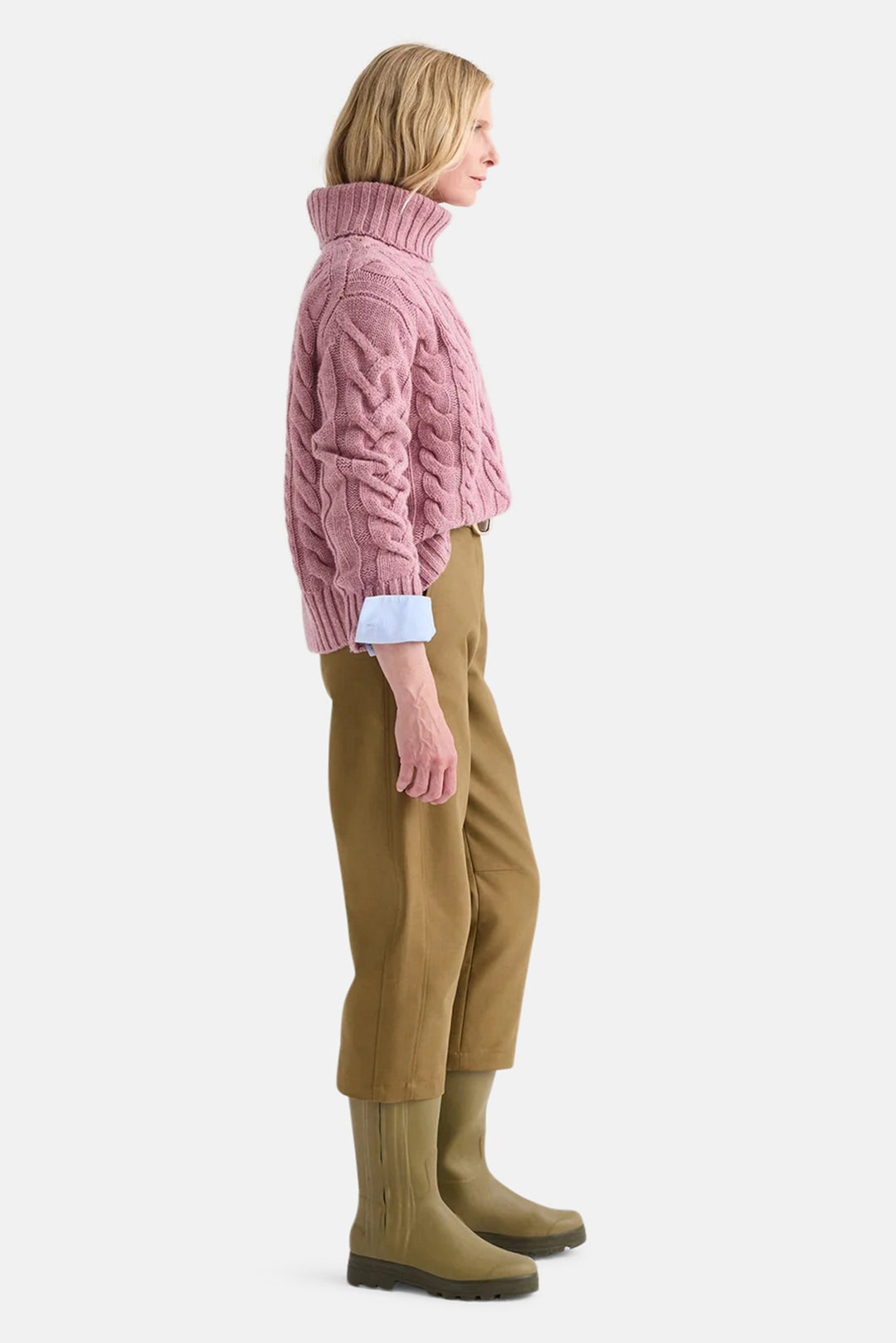Traveling T Neck in Plum