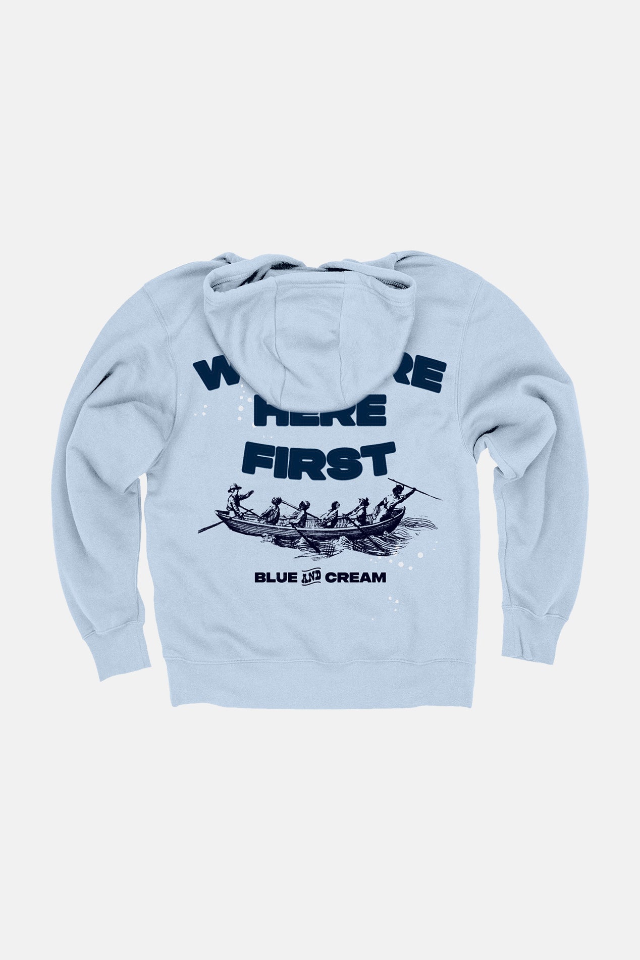 Sag Harbor Whalers Hoodie Pale Blue – blueandcream