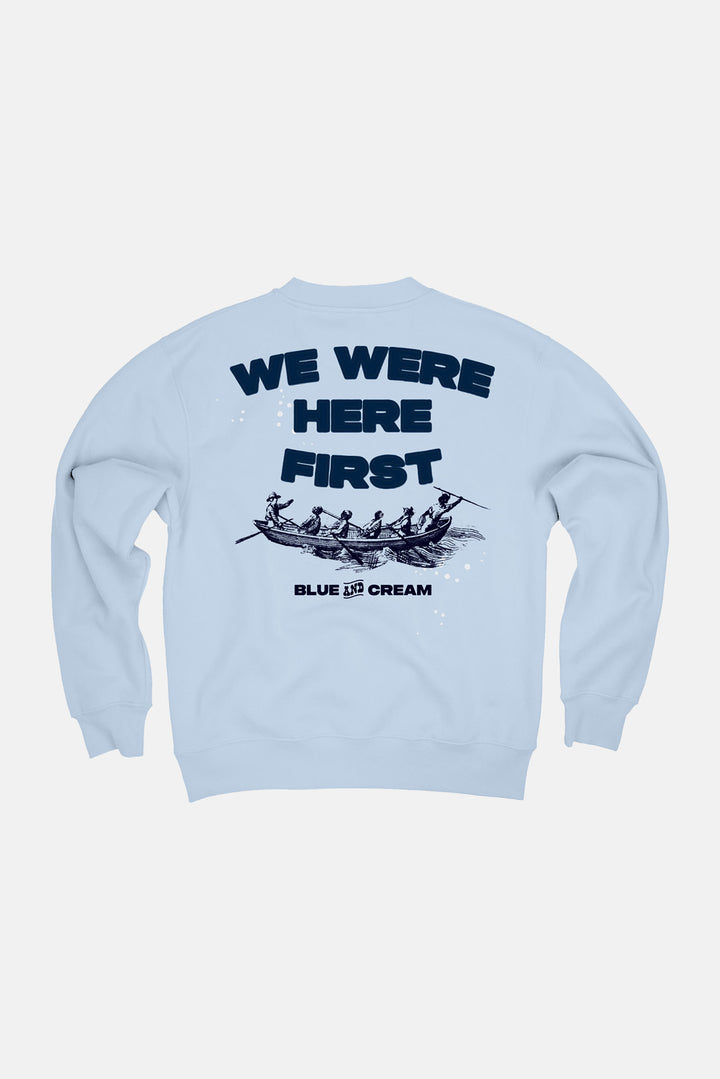 Sag Harbor Whalers Crewneck Pale Blue