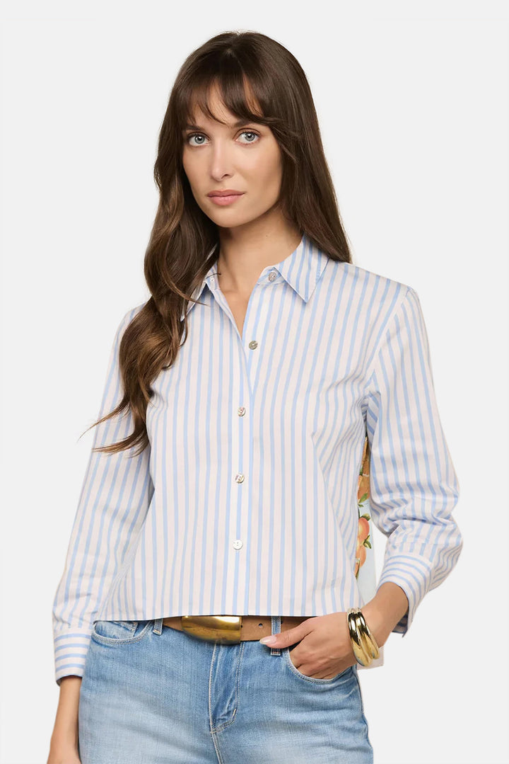 Fawn Beach Print Shirt Multi Beach Scarf