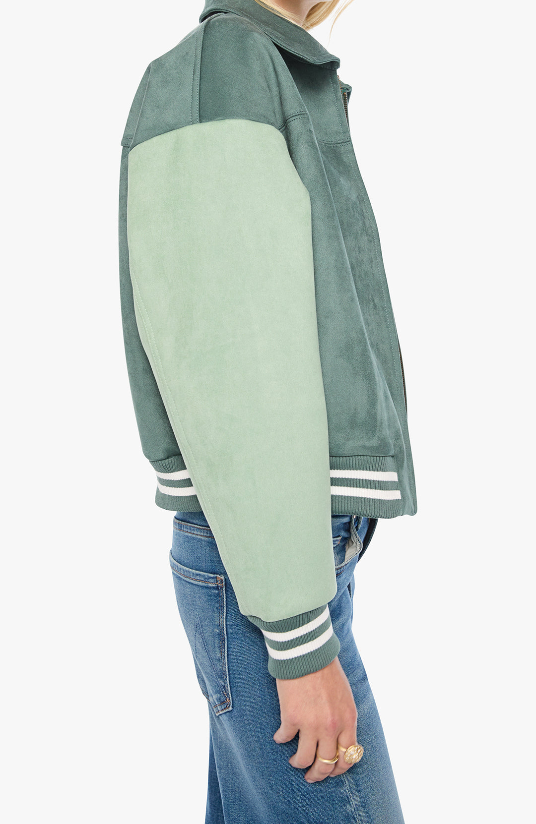 The Oversized Letterman Green