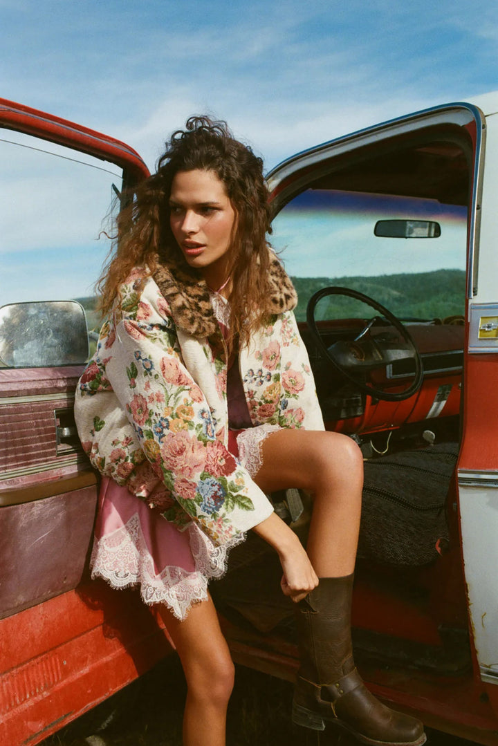 Betsy Floral Jacket Cream