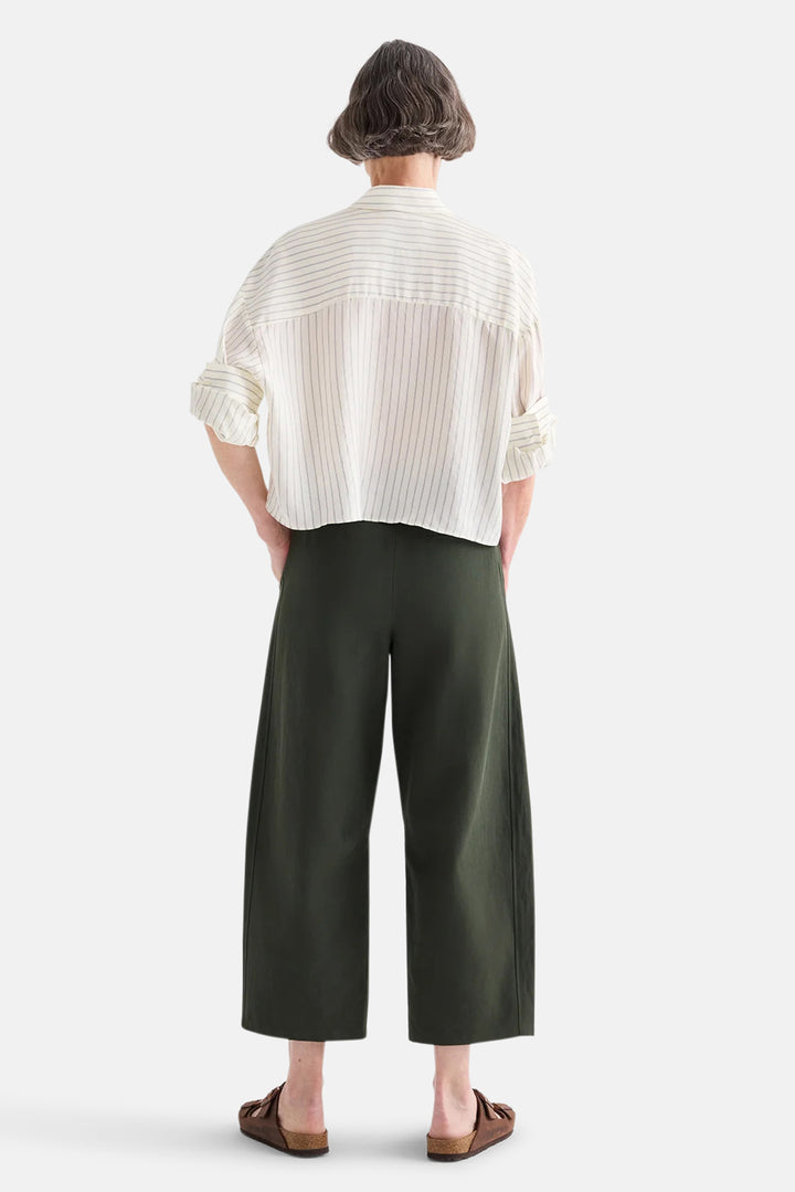 Slouchy BF Trouser in Cotton Linen Twill Rosen