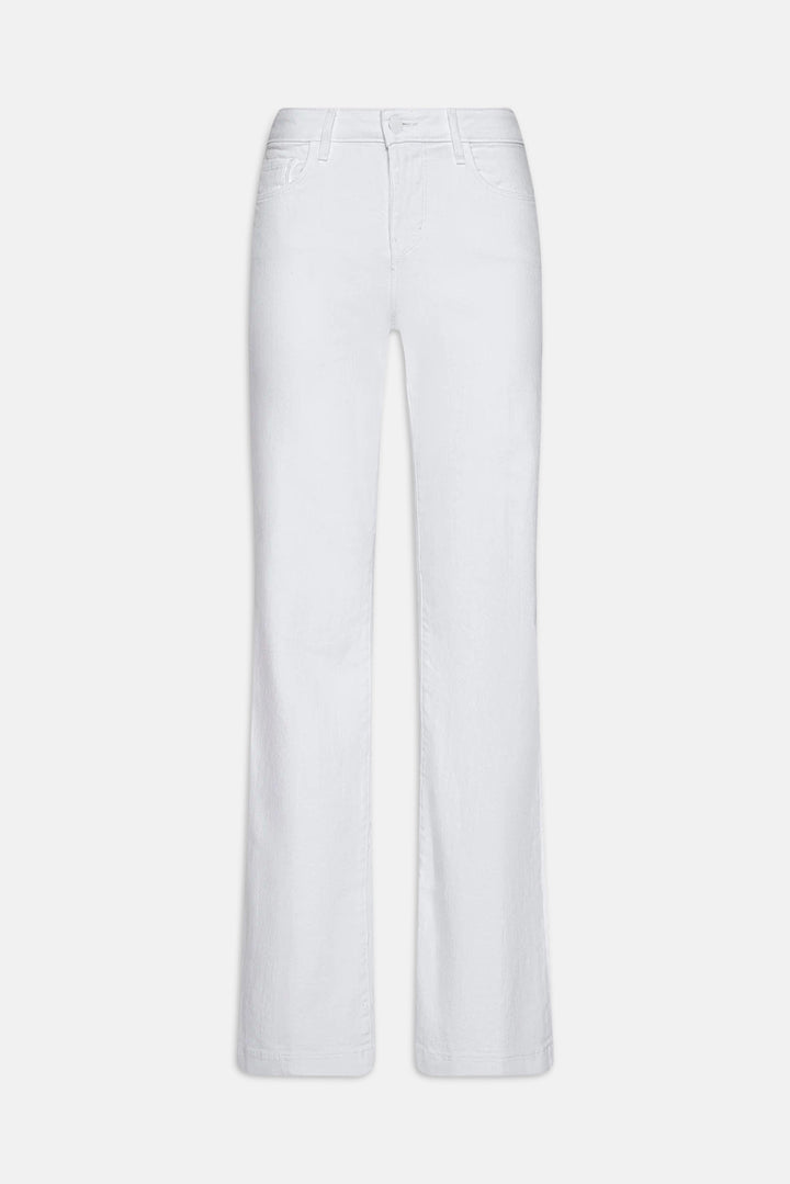 Joanne Low-Rise Wide-Leg Jean Blanc