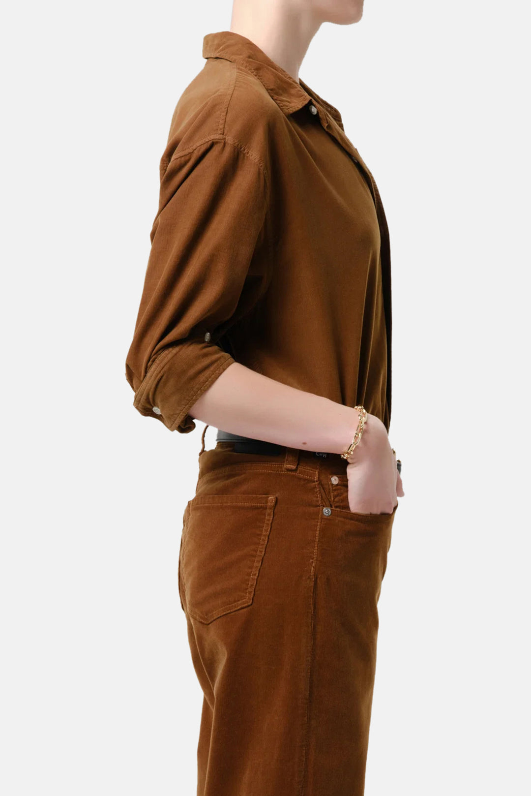 Kayla Shirt Corduroy In Manuka