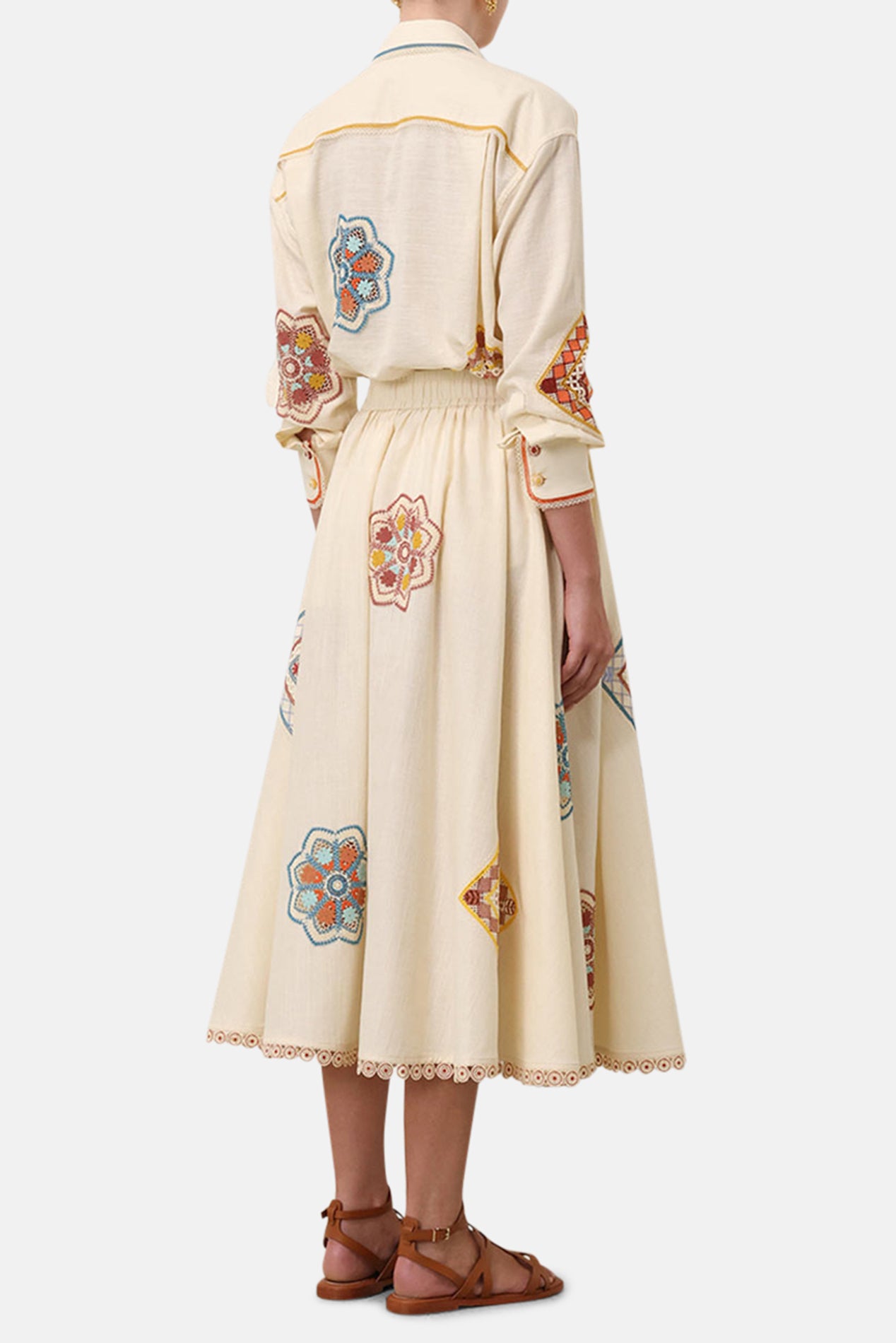 Zimmerman Ottie Doily Shirt Cream Multi – blueandcream