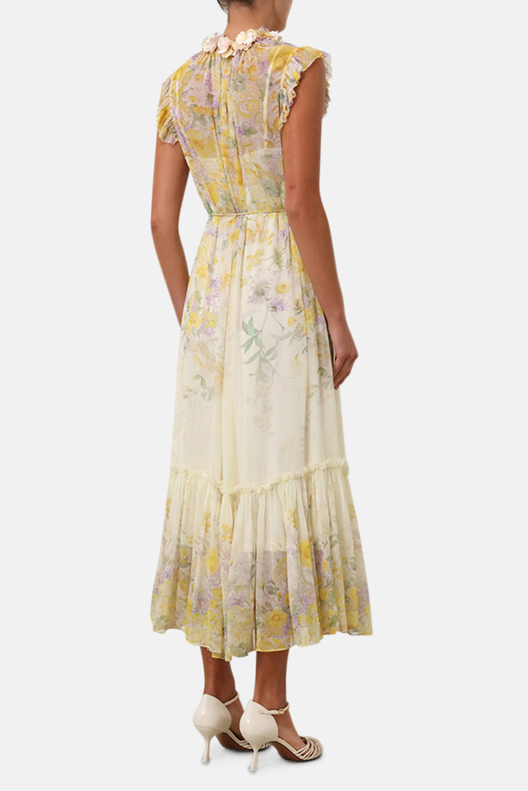Harmony Flutter Dress Citrus Garden Print Harmony Flutter Dress Citrus Garden Print