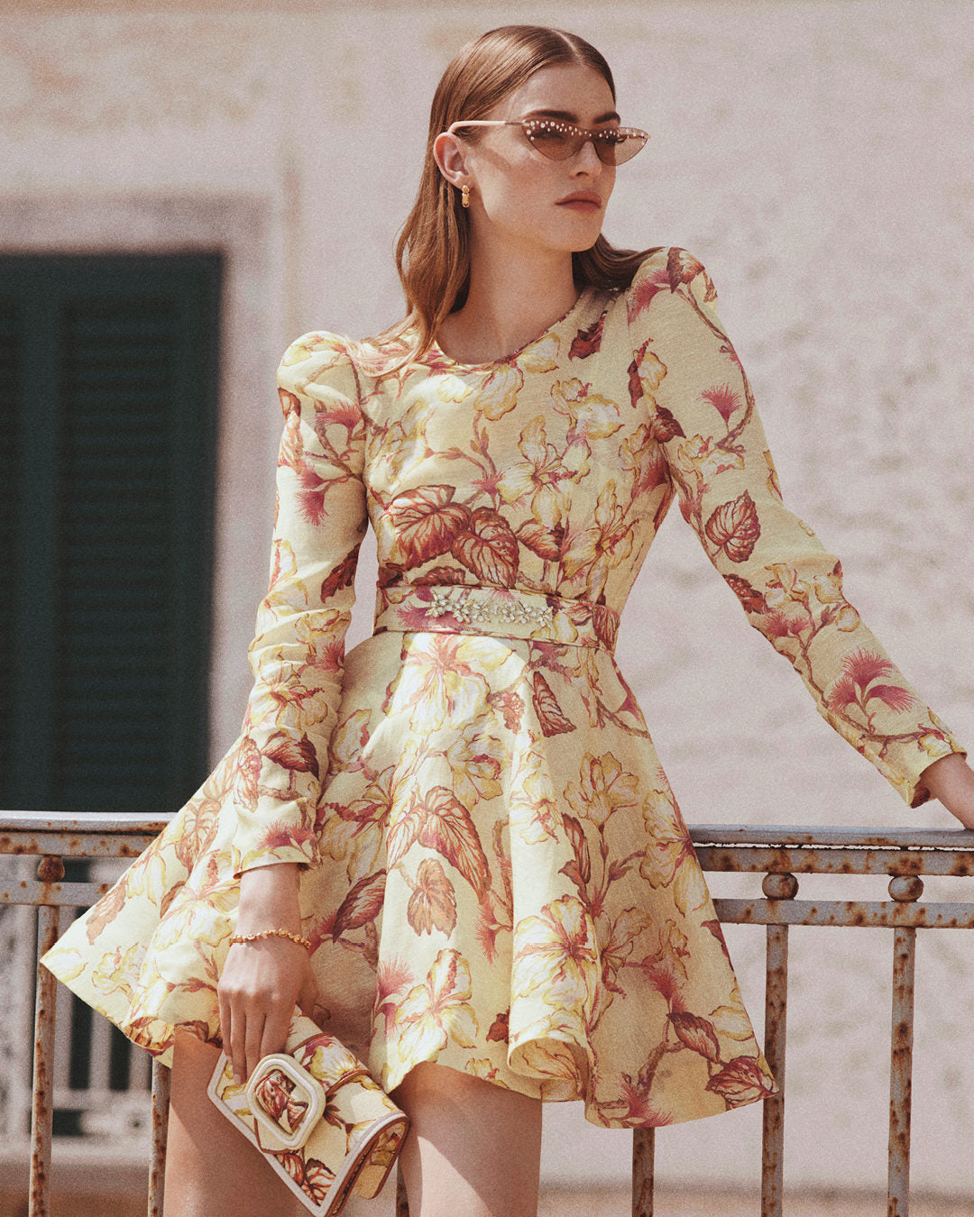 Zimmermann Matchmaker Floral Mini Dress, Yellow Hibiscus, Size 1 Zimmermann Matchmaker Floral Mini Dress, Yellow Hibiscus, Size 1
