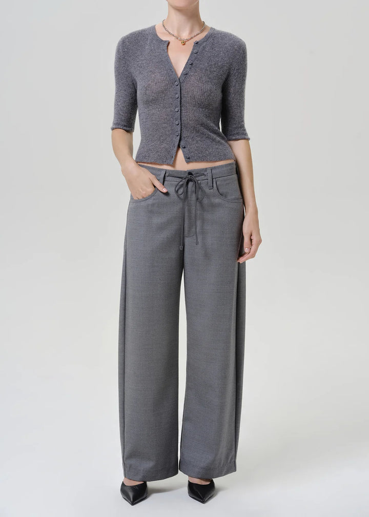 Brynn Drawstring Trouser in Felted Gris