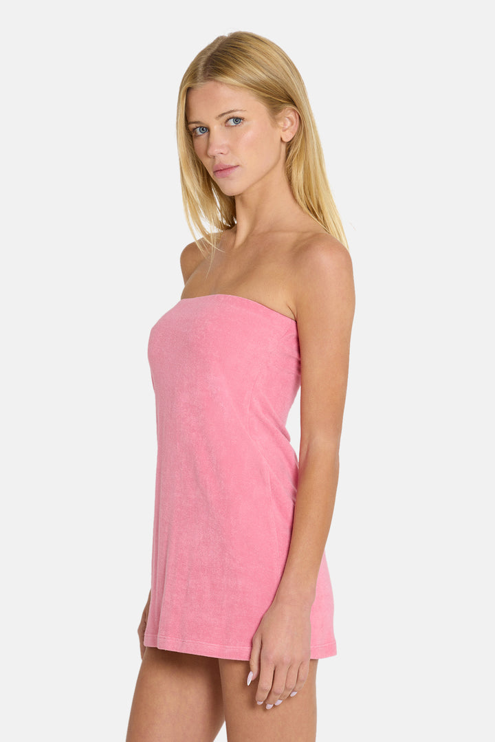 Jessa Terry Strapless Dress Pink