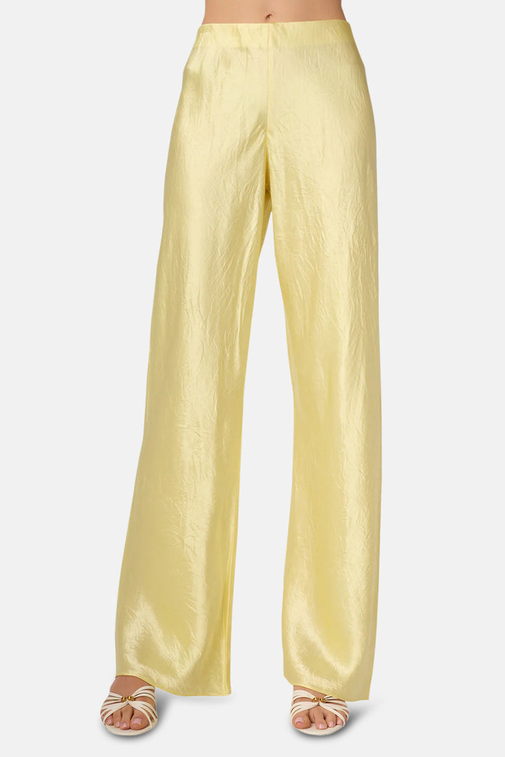Bristol Mid Rise Crinkle Acetate Pant Buttercup