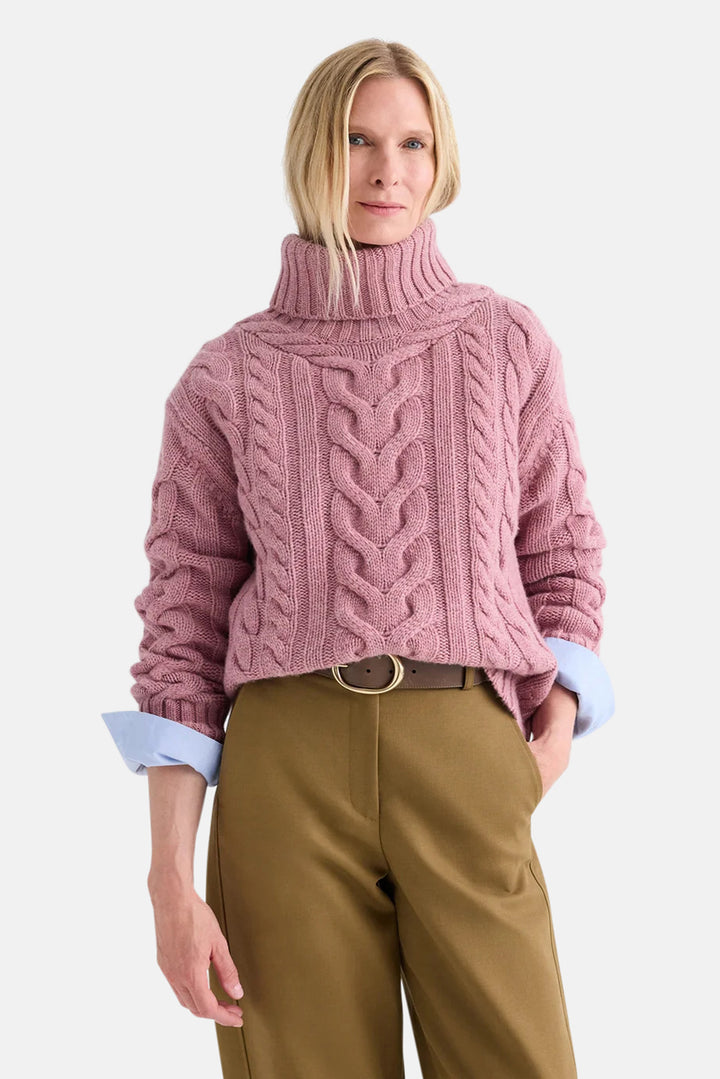 Traveling T Neck in Plum