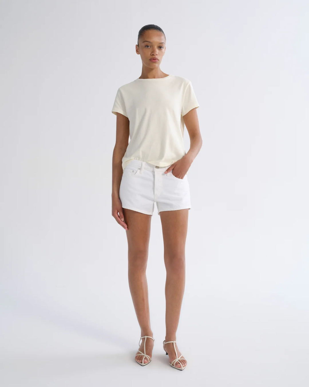 Low Rise Parker Short in Marshmallow